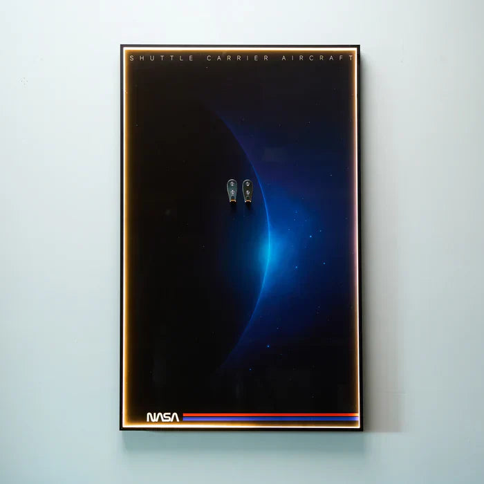 ✈️ Wall Display Frame for LEGO® ICONS 10360 Shuttle Carrier Aircraft 🖼️✨