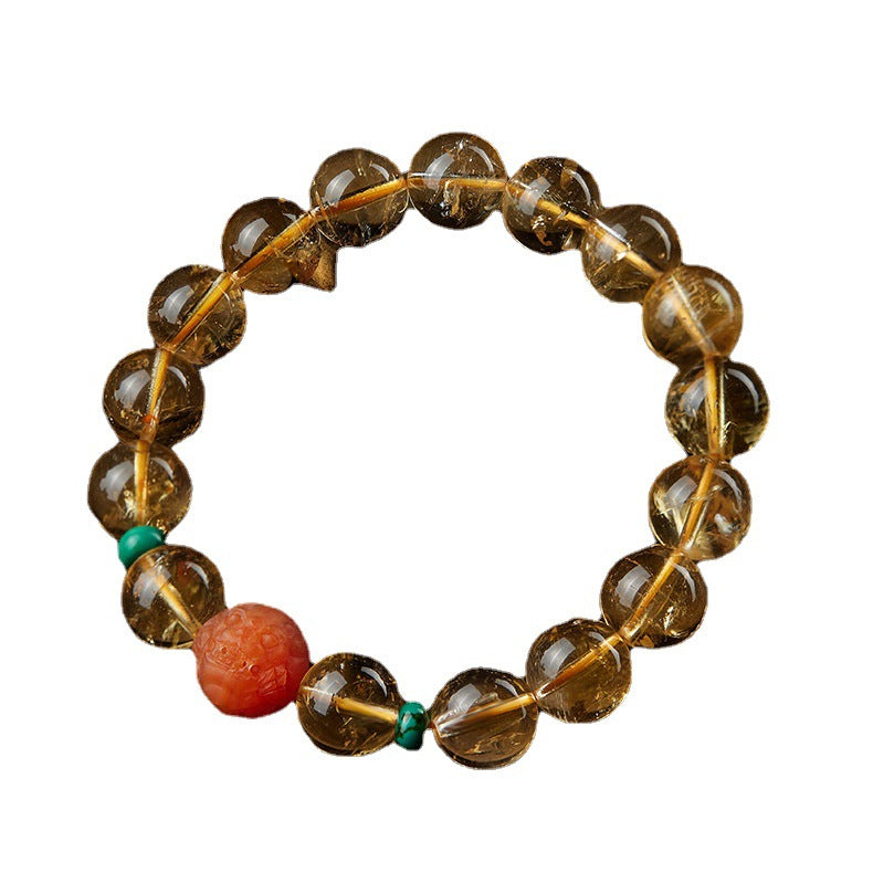Brave troops natural crystal bracelet
