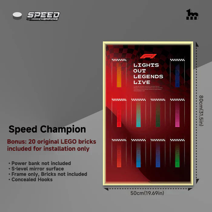 🏎️ Car Display Frame for LEGO® Speed Champions F1 Series 🖼️✨