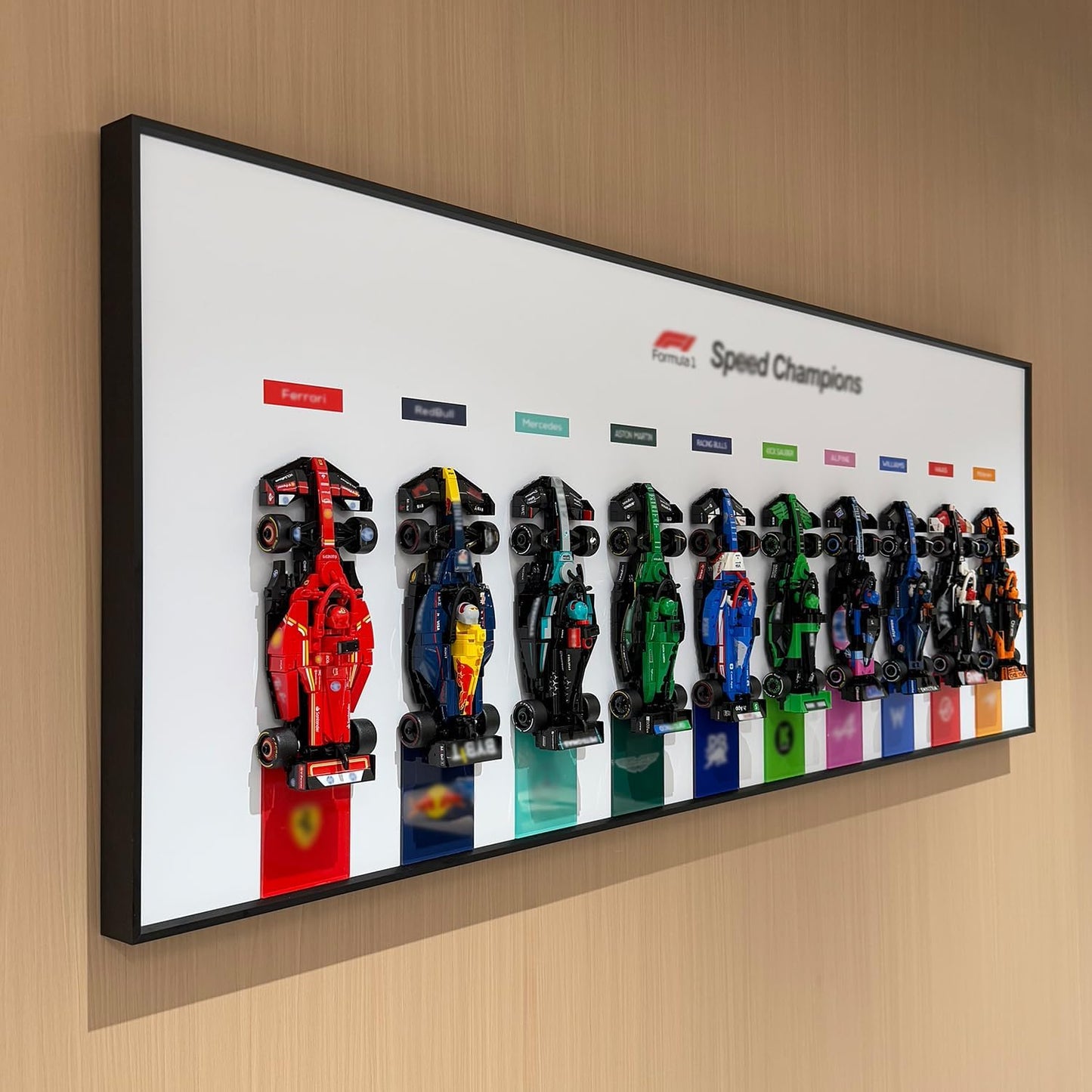 F1 Speed Champions 10-Car Racing Model Collection Wall Art