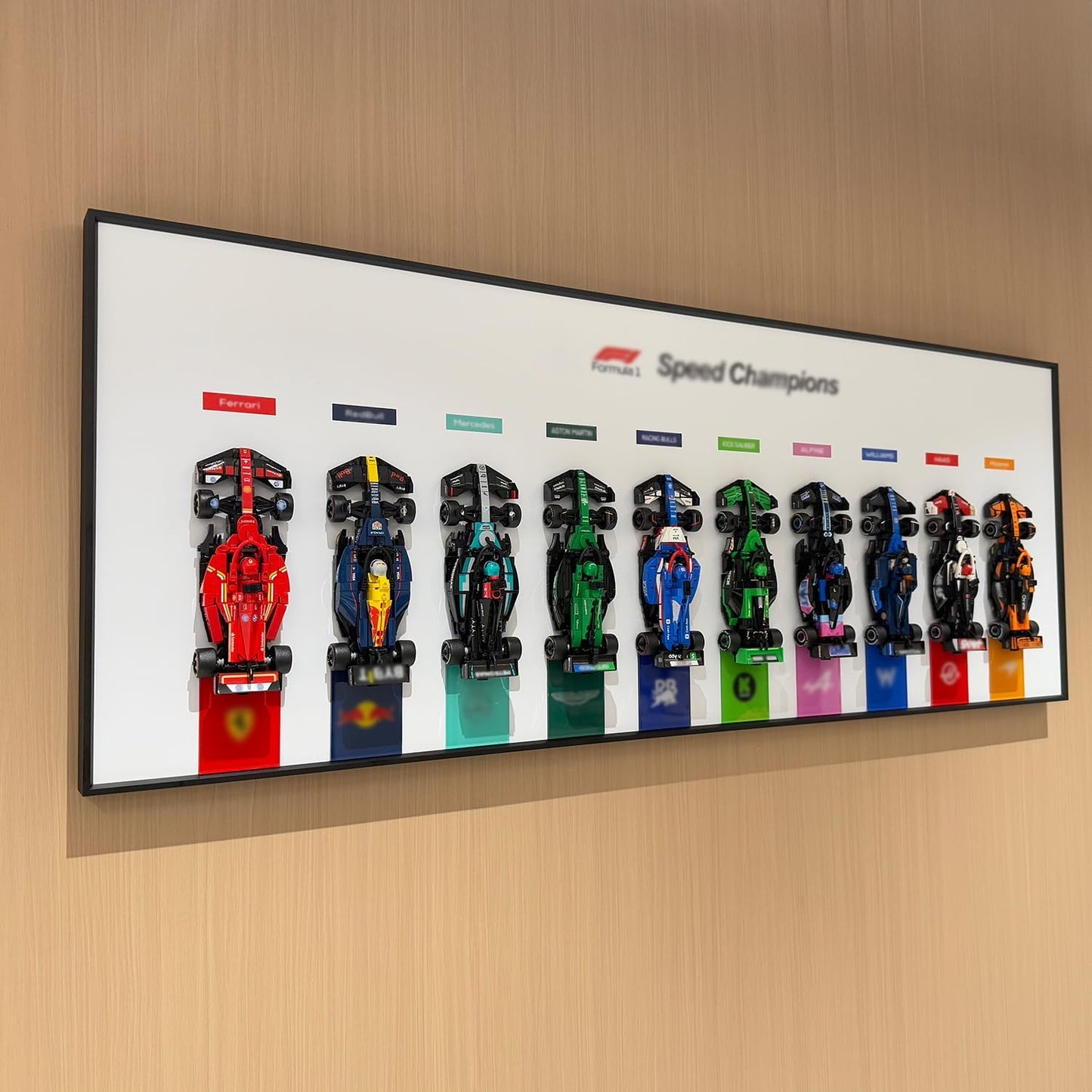 F1 Speed Champions 10-Car Racing Model Collection Wall Art