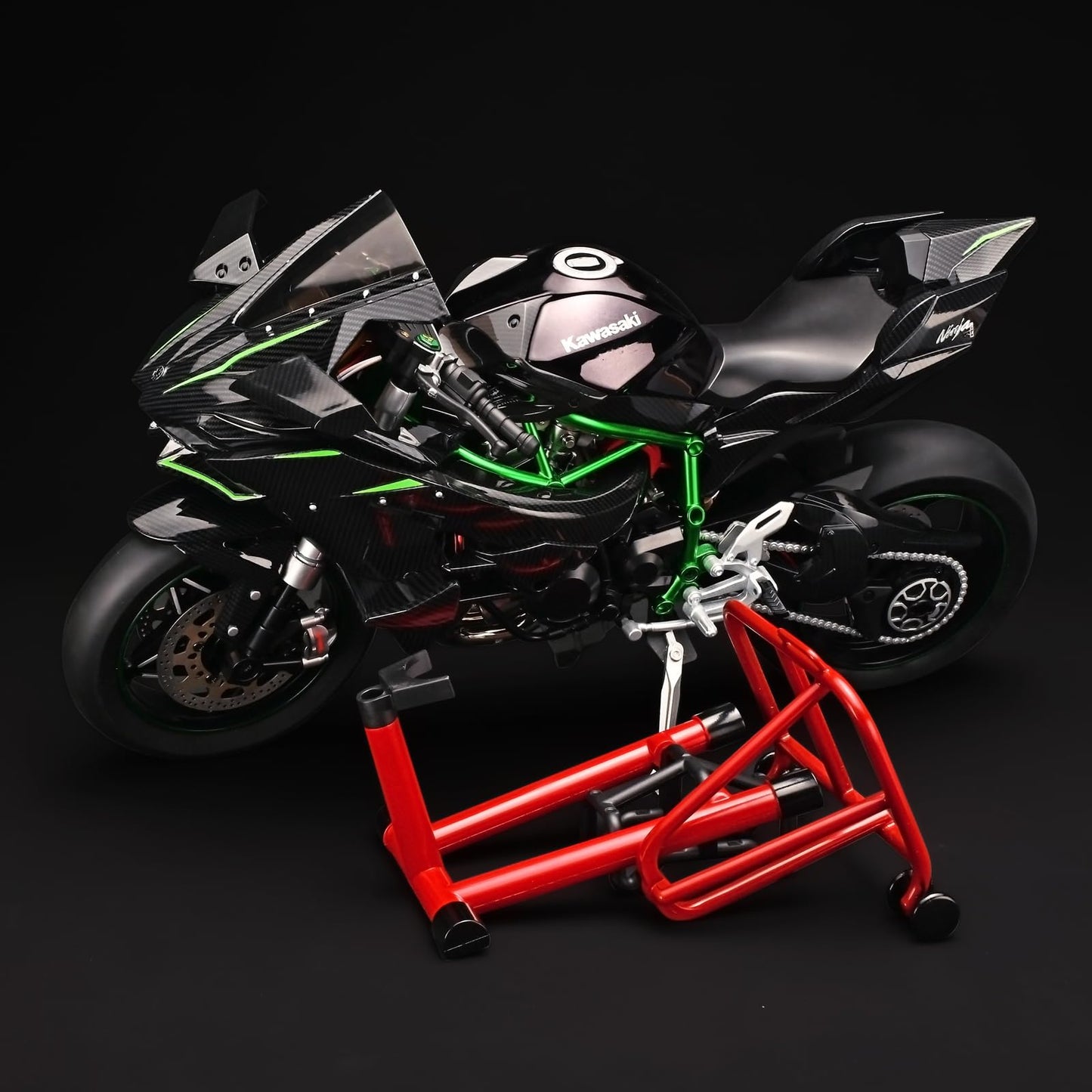 Kawasaki H2R 1:6 Scale Diecast Racing Motorcycle Model – Premium Alloy Collectible