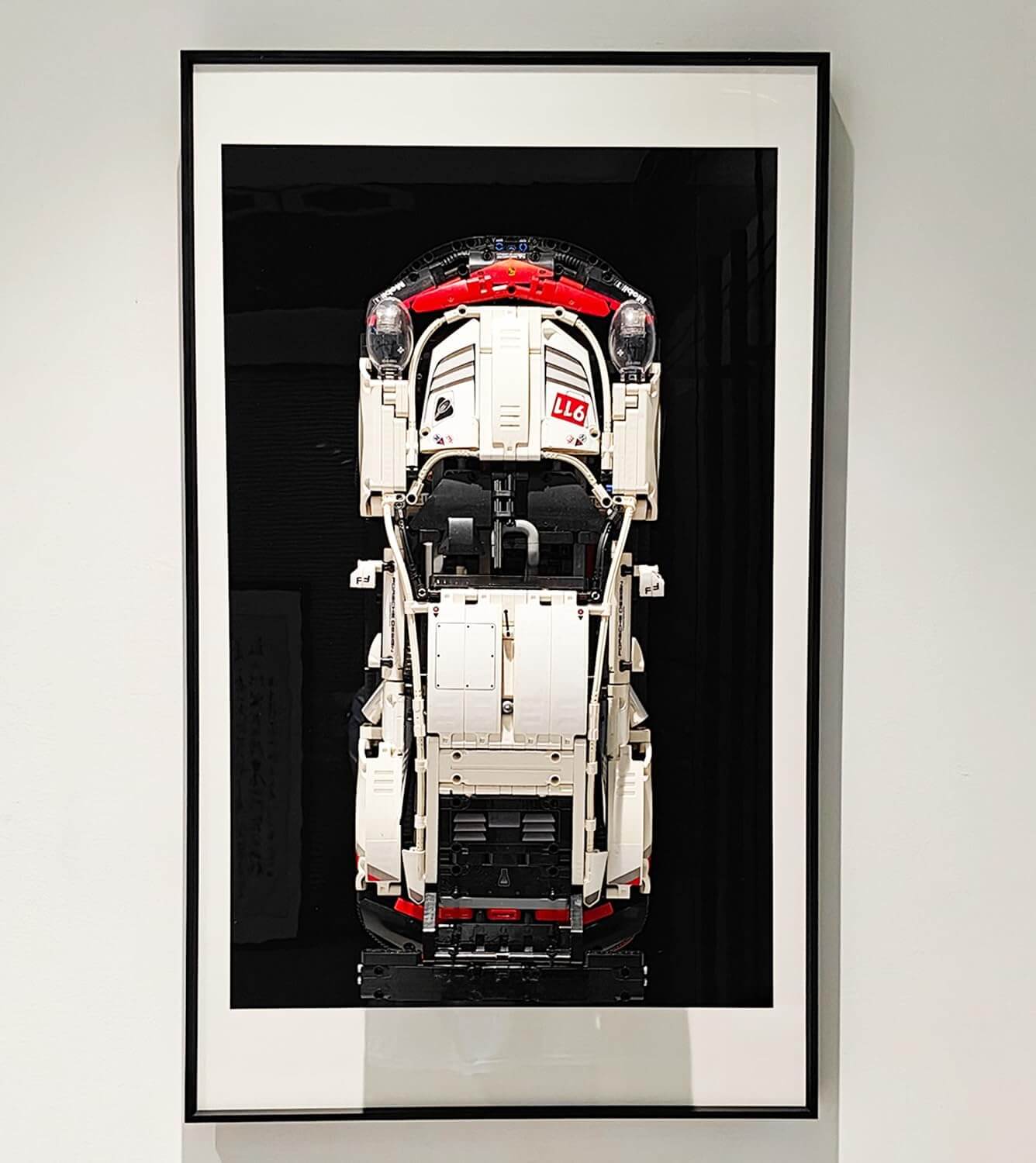 Framed Brick F1 Car Wall Display — Ready-to-Hang Motorsport Wall Art (Pre-mounted Model Included)