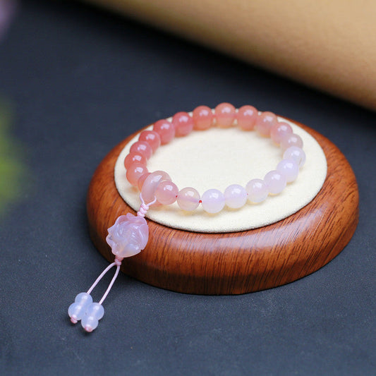 Rose  Natural Southern Red Agate Bracelet