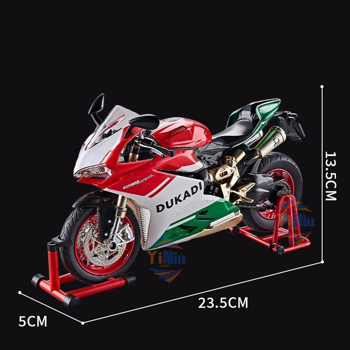1:9 Ducati 1299s Alloy Model key Start Smoke Injection Motorcycle Sound Effect