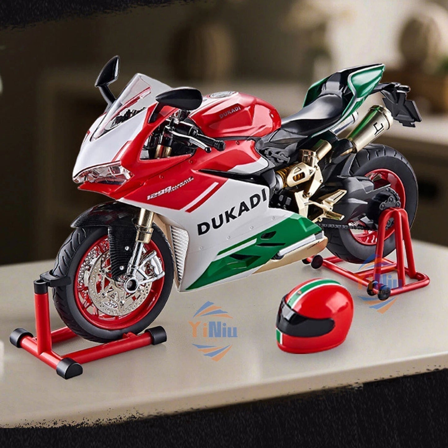 1:9 Ducati 1299s Alloy Model key Start Smoke Injection Motorcycle Sound Effect