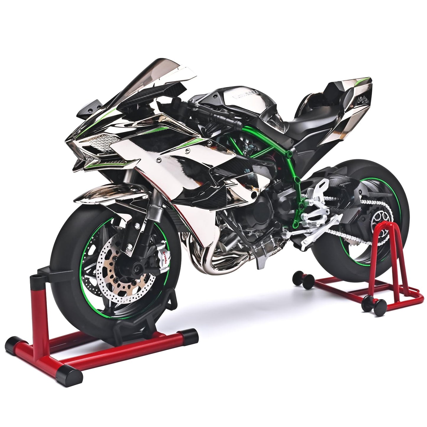 Kawasaki H2R 1:6 Scale Diecast Racing Motorcycle Model – Premium Alloy Collectible
