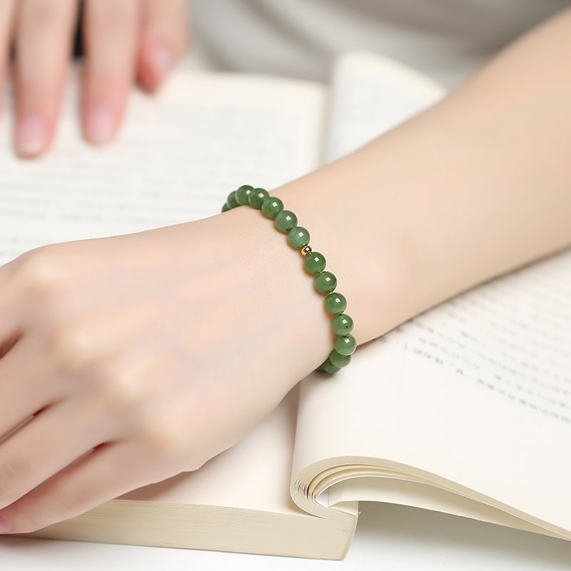 Calm  Emerald Jade Stone bracelet