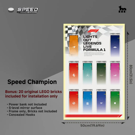 🏎️ Car Display Frame for LEGO® Speed Champions F1 Series 🖼️✨