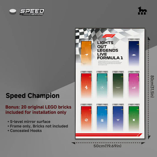 🏎️ Car Display Frame for LEGO® Speed Champions F1 Series 🖼️✨