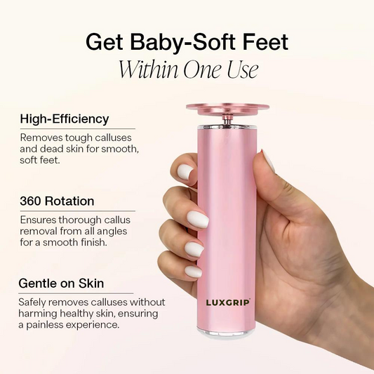 3-piece set LUXGRIP Electric Foot Callus Remover