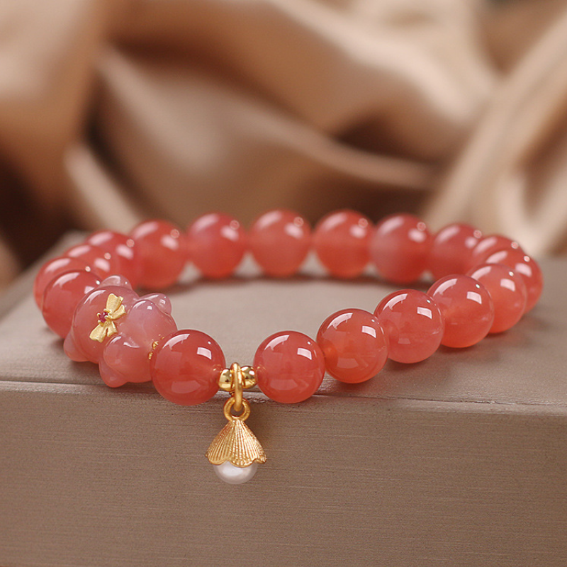 Cute Bear  Sun Stone Bracelet
