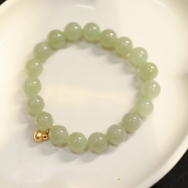 Fortune Gourd  Natural Emerald Jade Stone Bracelet