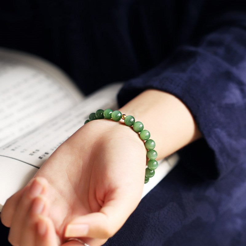Natural Emerald Jasper  Bracelet