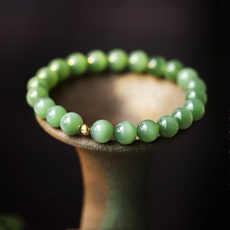 Natural Emerald Jasper  Bracelet