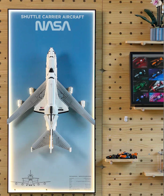 ✈️ Wall Display Frame for LEGO® ICONS 10360 Shuttle Carrier Aircraft 🖼️✨