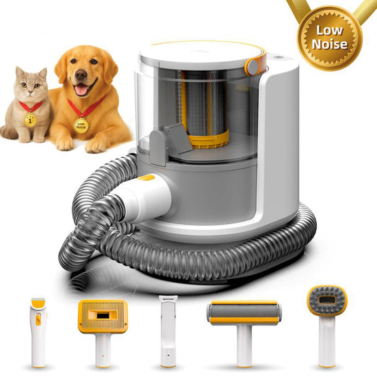 Pet Grooming and Vacuum Cleaner for Dogs & Cats, 12000Pa Suction, 1.5L Dust Cup, Hair Clipper & Remover Roller, 5-in-1 Grooming Kit