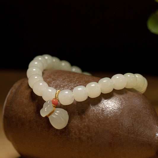 Lucky bag & Emerald Jade Stone Bracelet