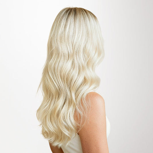 Platinum Blonde (60A) Tape-Ins 50g – 100% Remy Human Hair.